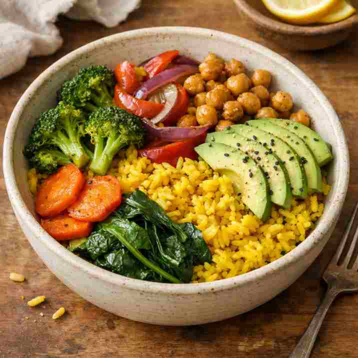 20260110_1607_Turmeric Vegetable Rice Bowl_simple_compose_01kekqnm92fnqbkdmhesktneep